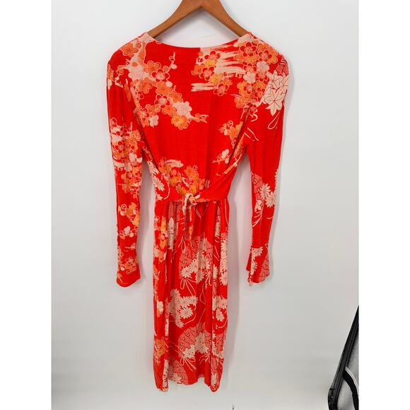 FREE PEOPLE Mixed Print Twist Dress // M - Picture 14 of 14